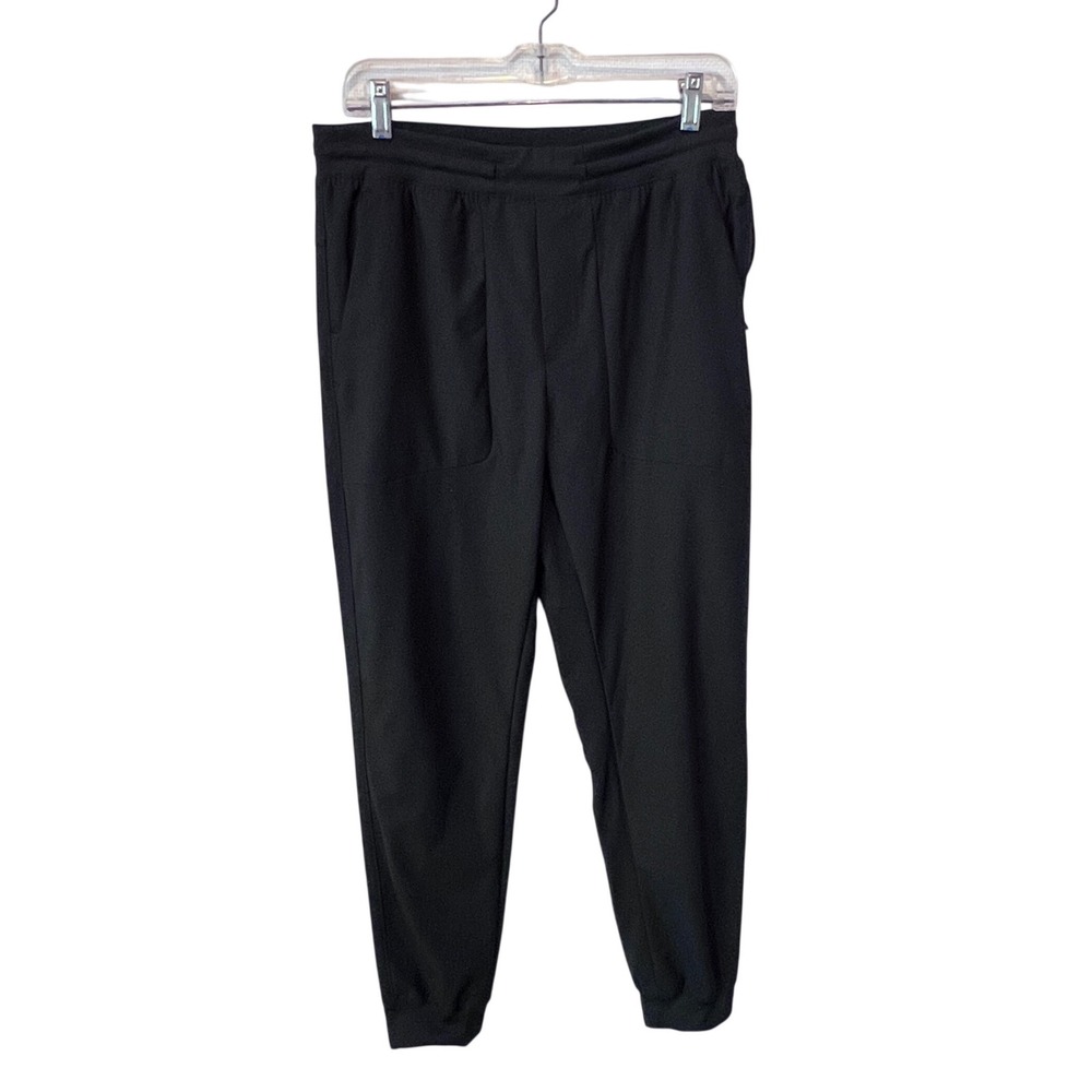 Apana Black Active Joggers Elastic Waist Tapered Athleisure Sweatpants Size M